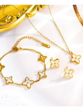 18K Gold Plated Stainless Steel 3pc set